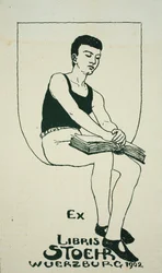 Ex libris di Stoehr Wuerzburg